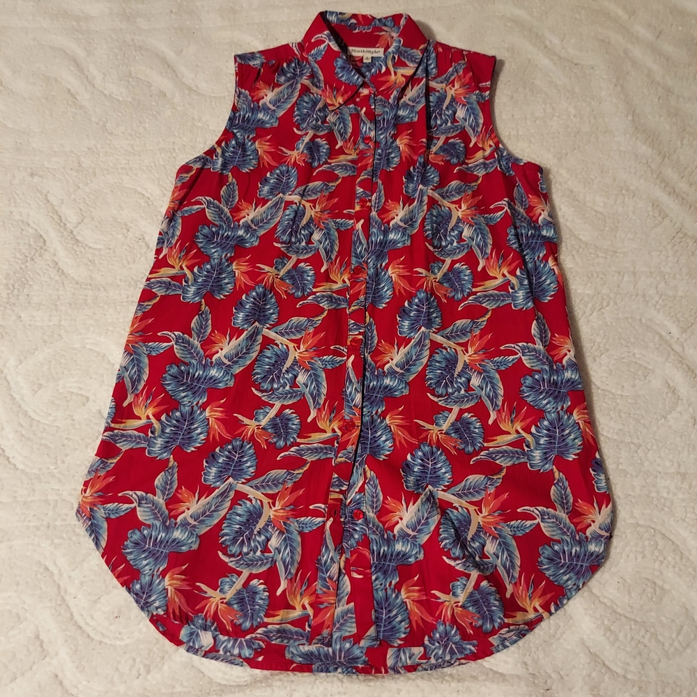 NorthStyle Red and Blue Long Tunic
